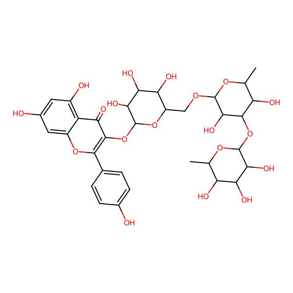 2D Structure of Kaempferol3-rhamninoside