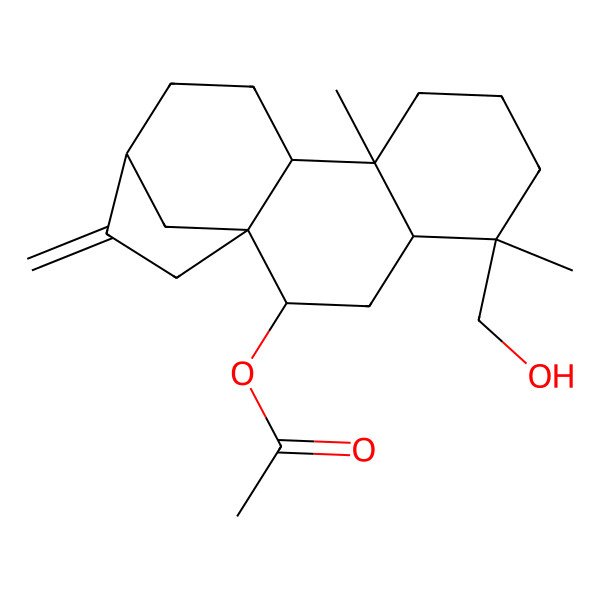 2D Structure of Kaura-16-ene-7beta,19-diol 7-acetate 2D Structure of Kaura-16-ene-7beta,19-diol 7-acetate