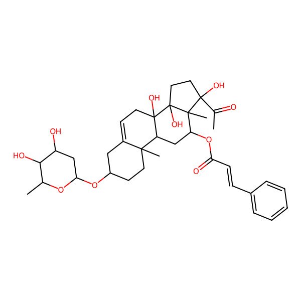 2D Structure of kidjoranin-3-O-beta-digitoxopyranoside