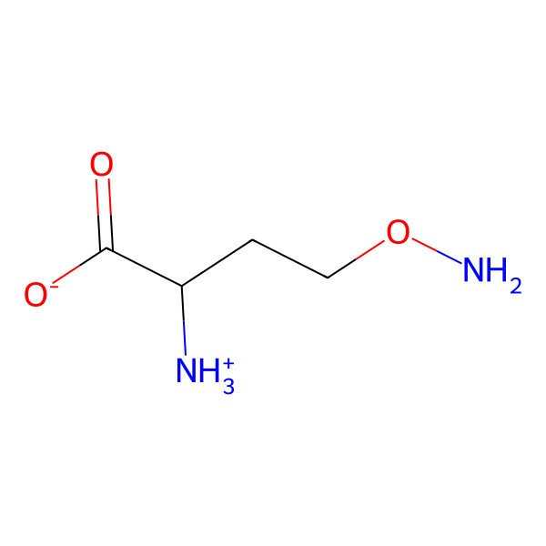 2D Structure of L-2-amino-4-(aminooxy)butyrate 2D Structure of L-2-amino-4-(aminooxy)butyrate