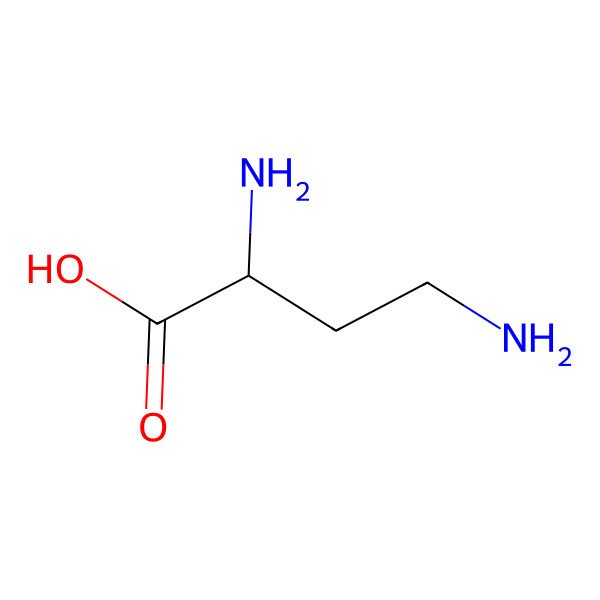 2D Structure of L-2,4-diaminobutyric acid
