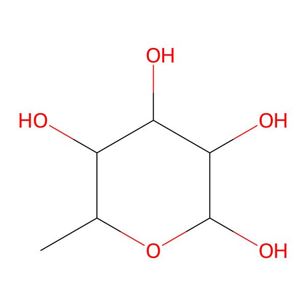 2D Structure of L-Fucose 2D Structure of L-Fucose