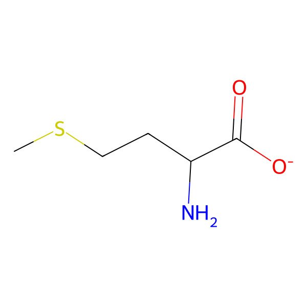 2D Structure of L-methioninate 2D Structure of L-methioninate