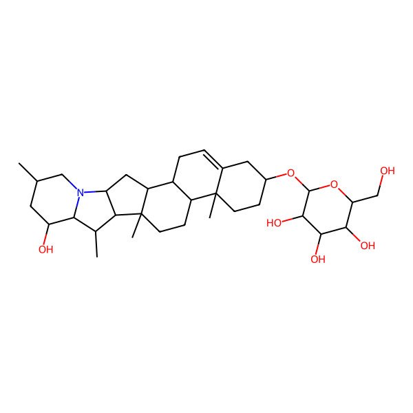 2D Structure of Leptinidine 3-glucoside 2D Structure of Leptinidine 3-glucoside