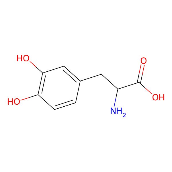 2D Structure of Levodopa