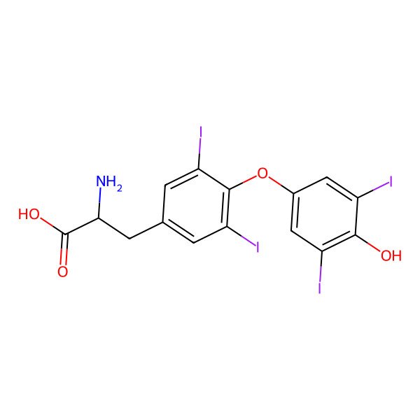 2D Structure of Thyroxine