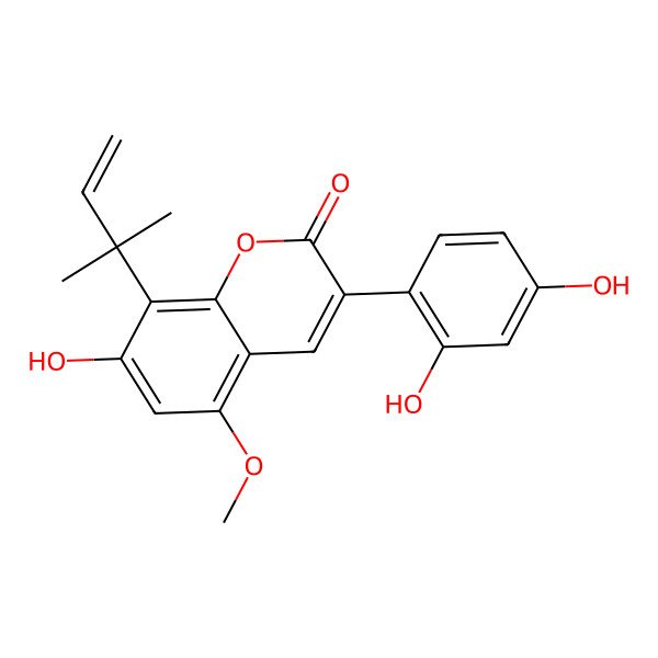 2D Structure of Licoarylcoumarin