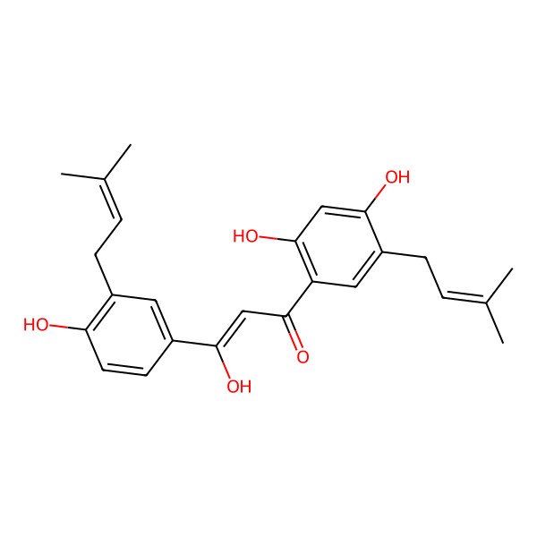 2D Structure of Licodione base + 2Prenyl