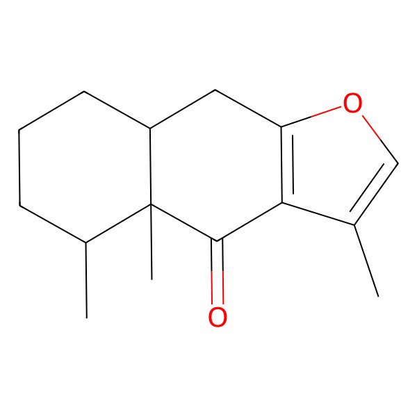 2D Structure of (4aR,5S,8aR)-3,4a,5-trimethyl-5,6,7,8,8a,9-hexahydrobenzo[f][1]benzofuran-4-one