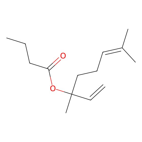 2D Structure of Linalyl butyrate