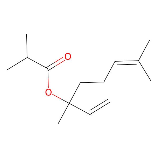 2D Structure of Linalyl isobutyrate