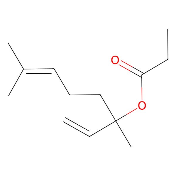 2D Structure of Linalyl propionate