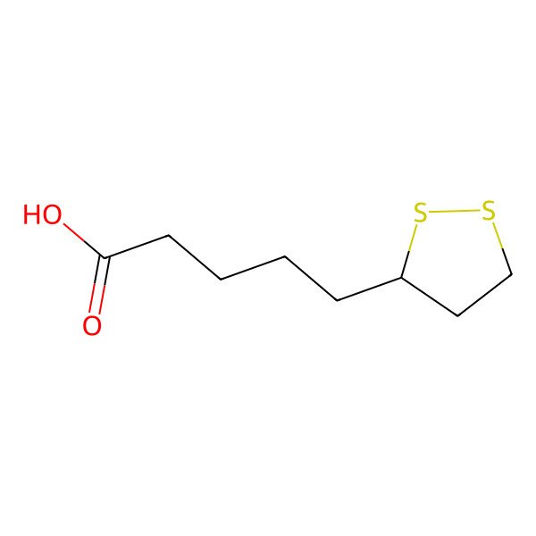 2D Structure of Lipoic acid