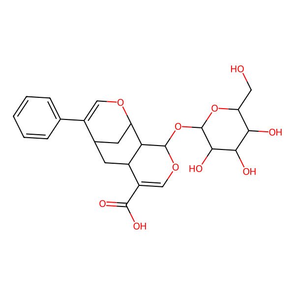 2D Structure of Loniphenyruviridoside A, (rel)- 2D Structure of Loniphenyruviridoside A, (rel)-