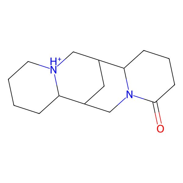 2D Structure of Lupanine(1+)