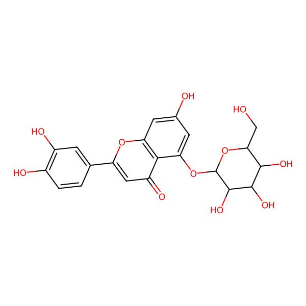 2D Structure of Luteolin 5-glucoside