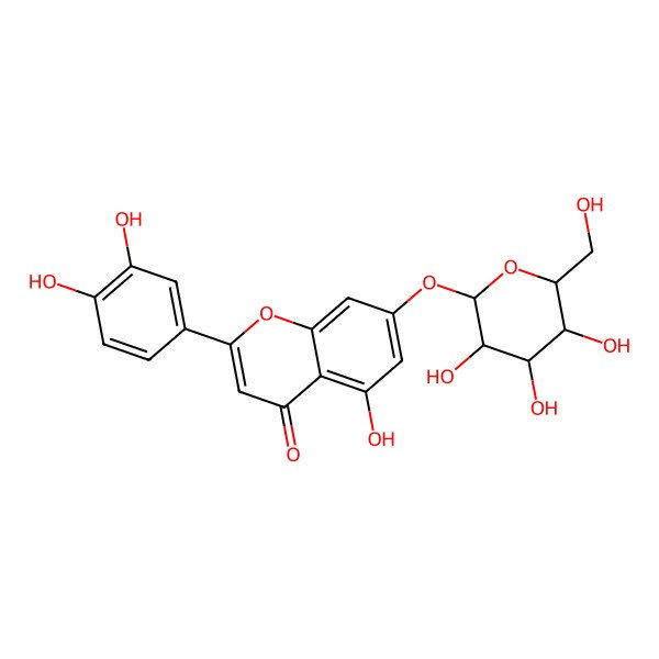 2D Structure of Luteolin 7-galactoside