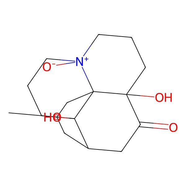 2D Structure of (2S,10R,13S,15R)-2,10-dihydroxy-15-methyl-6-oxido-6-azoniatetracyclo[8.6.0.01,6.02,13]hexadecan-11-one