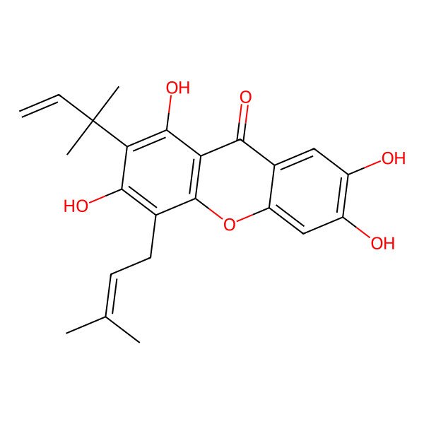 2D Structure of Macluraxanthone B