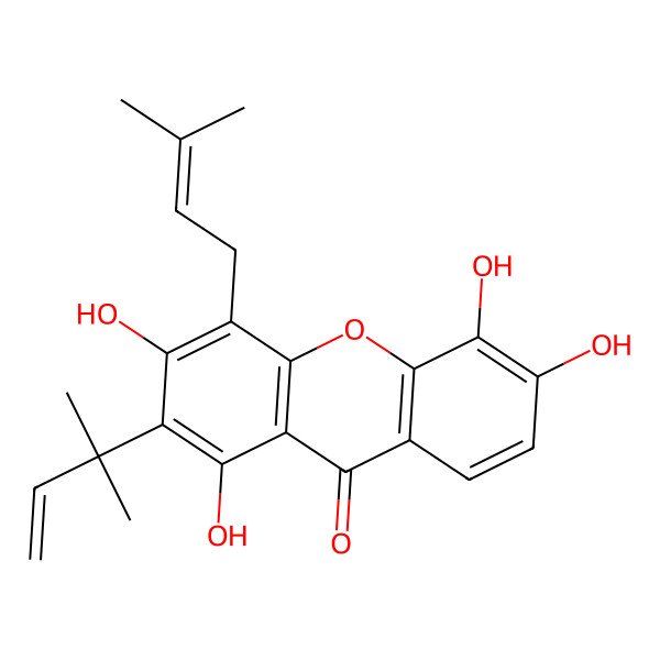 2D Structure of Macluraxanthone C