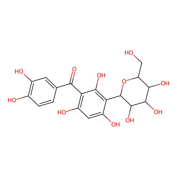 2D Structure of Maclurin 3-C-beta-glucoside