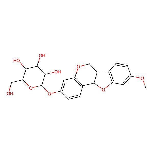 2D Structure of Medicarpin 3-O-glucoside