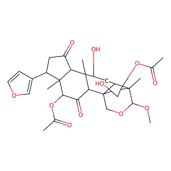 2D Structure of Meliatoosenin H 2D Structure of Meliatoosenin H