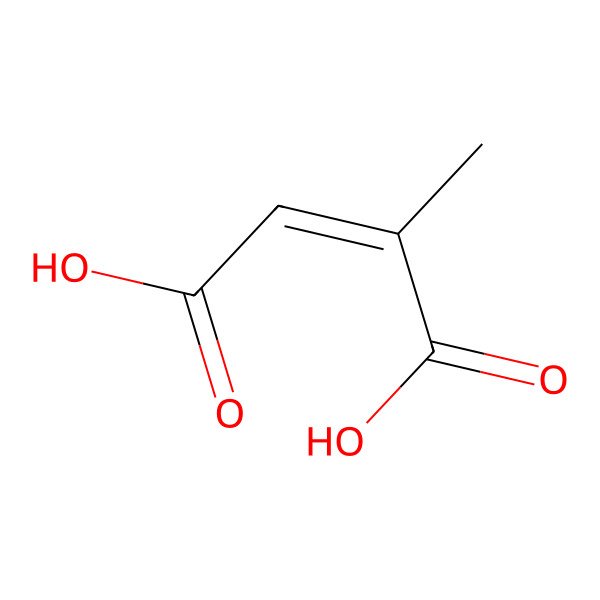 2D Structure of Mesaconic acid 2D Structure of Mesaconic acid