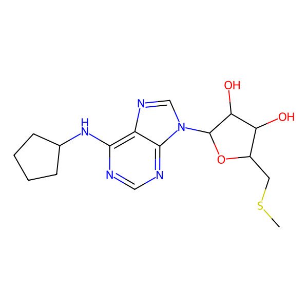 2D Structure of 5'-Methylthio adenosine