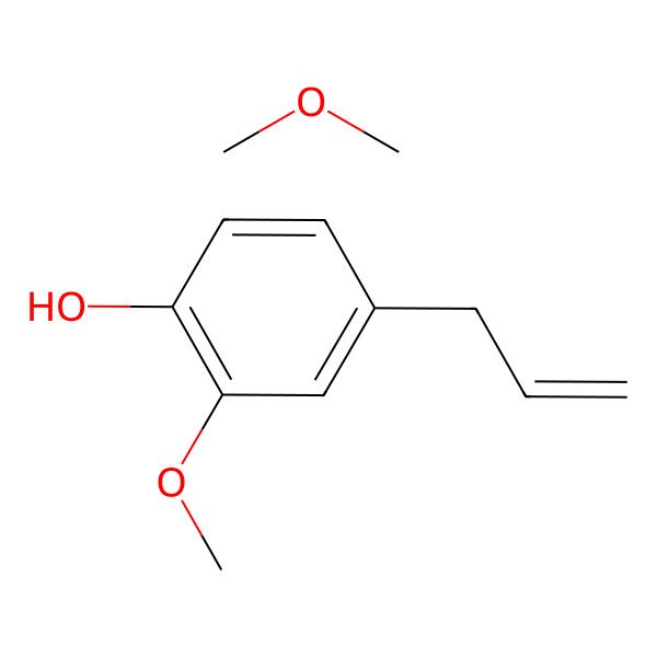 2D Structure of Methoxymethane;2-methoxy-4-prop-2-enylphenol