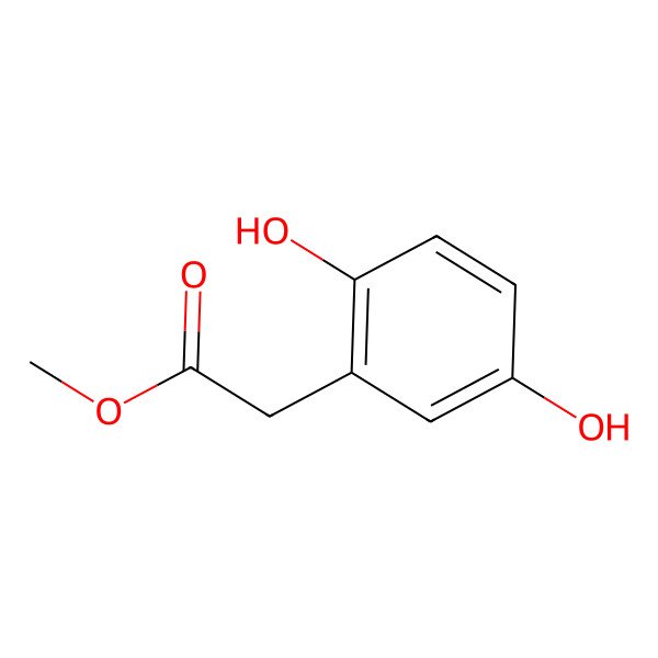 2D Structure of Methyl 2-(2,5-dihydroxyphenyl)acetate