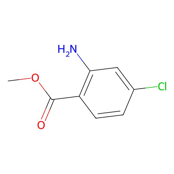 2D Structure of Methyl 2-amino-4-chlorobenzoate