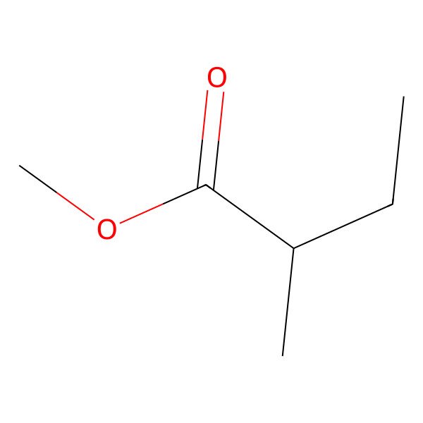 2D Structure of Methyl 2-methylbutyrate