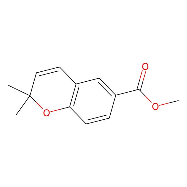 2D Structure of Methyl 2,2-dimethylchromene-6-carboxylate