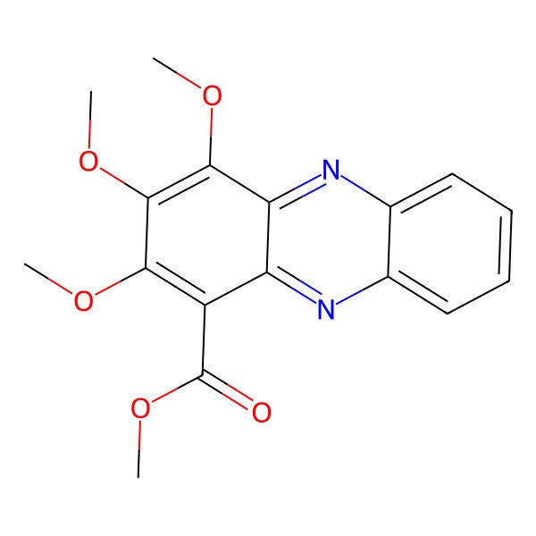 2D Structure of Methyl 2,3,4-trimethoxyphenazine-1-carboxylate