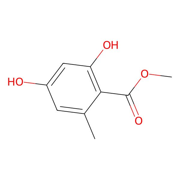 2D Structure of Methyl 2,4-dihydroxy-6-methylbenzoate