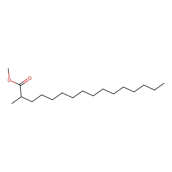 2D Structure of methyl (2R)-2-methylhexadecanoate