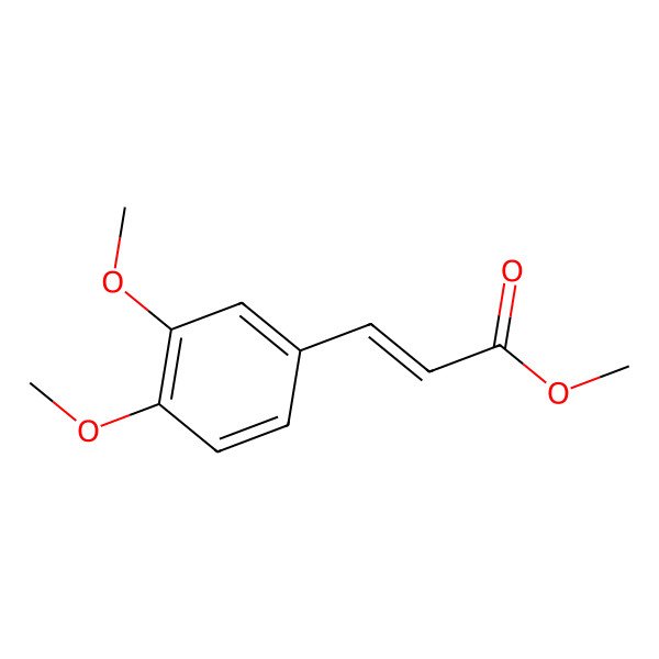 2D Structure of Methyl 3-(3,4-dimethoxyphenyl)prop-2-enoate