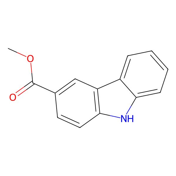 2D Structure of Methyl 3-carbazolecarboxylate