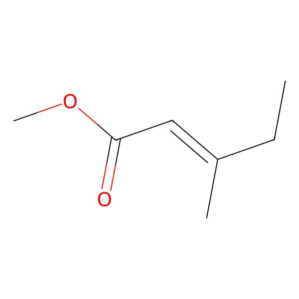2D Structure of Methyl 3-methyl-2-pentenoate