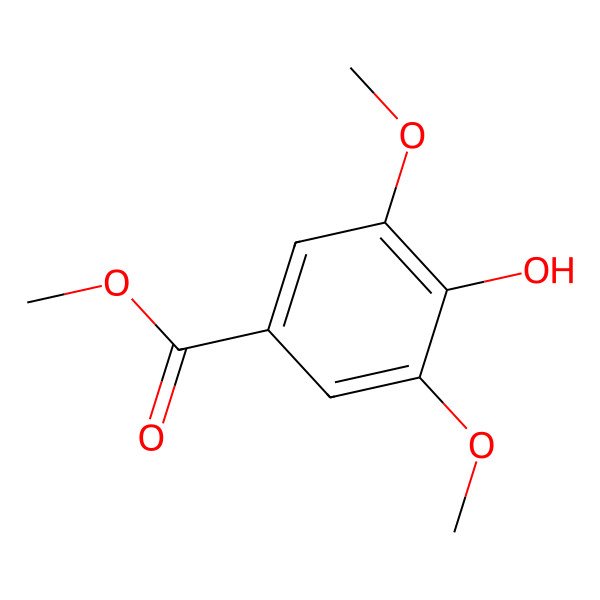2D Structure of Methyl 4-hydroxy-3,5-dimethoxybenzoate