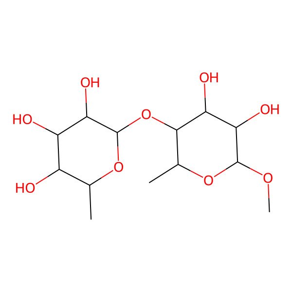 2D Structure of Rha(a1-4)a-Rha1Me