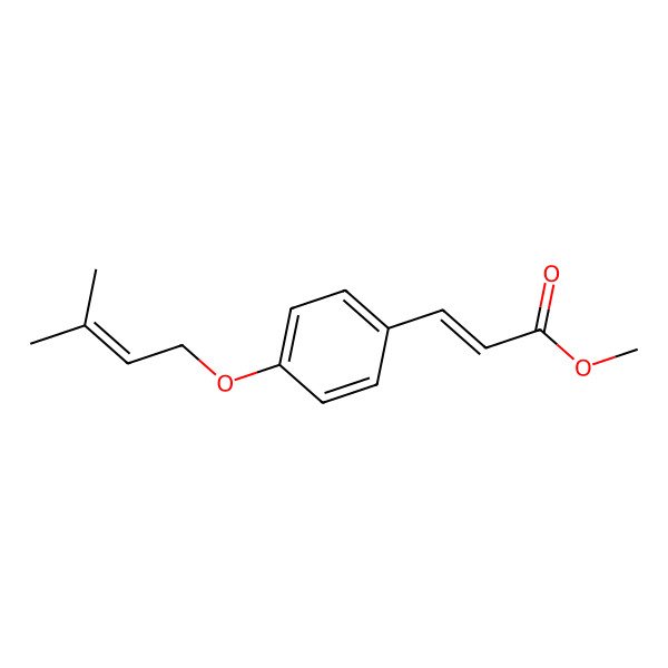 2D Structure of Methyl 4-prenyloxycinnamate