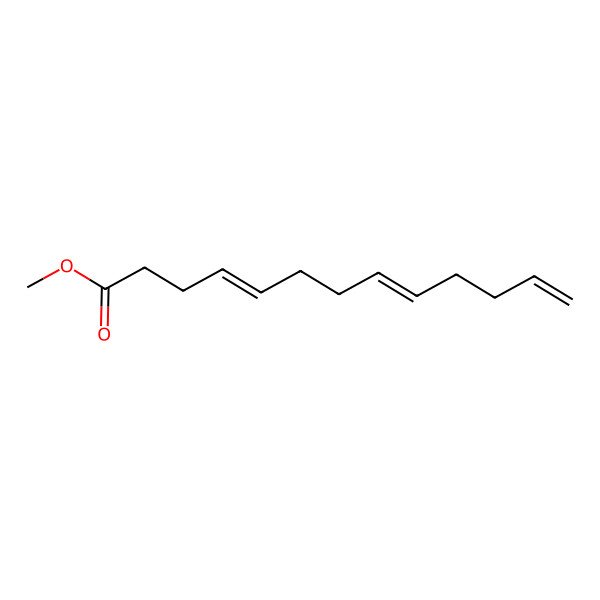 2D Structure of methyl (4Z,8E)-trideca-4,8,12-trienoate