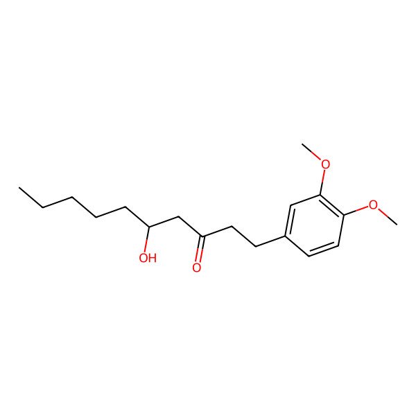 2D Structure of Methyl-6-Gingerol