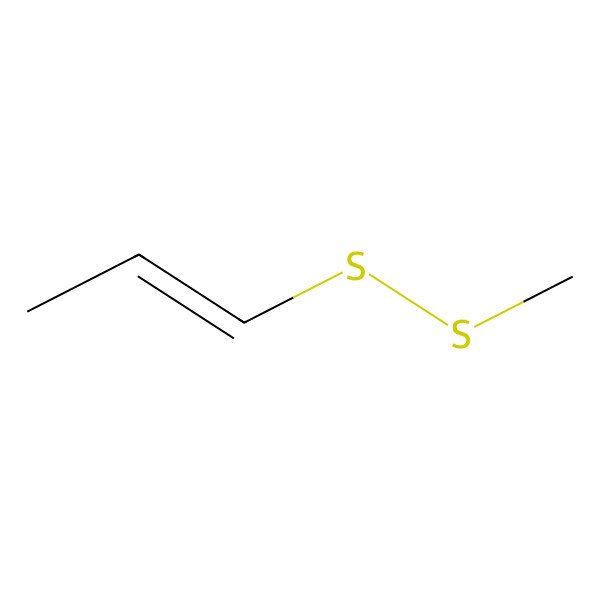2D Structure of Methyl prop-1-enyl disulphide