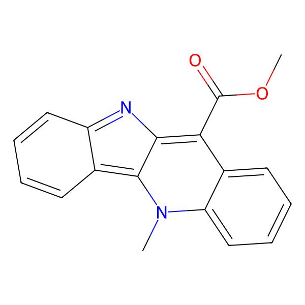 2D Structure of Methyl 5-methylindolo[3,2-b]quinoline-11-carboxylate