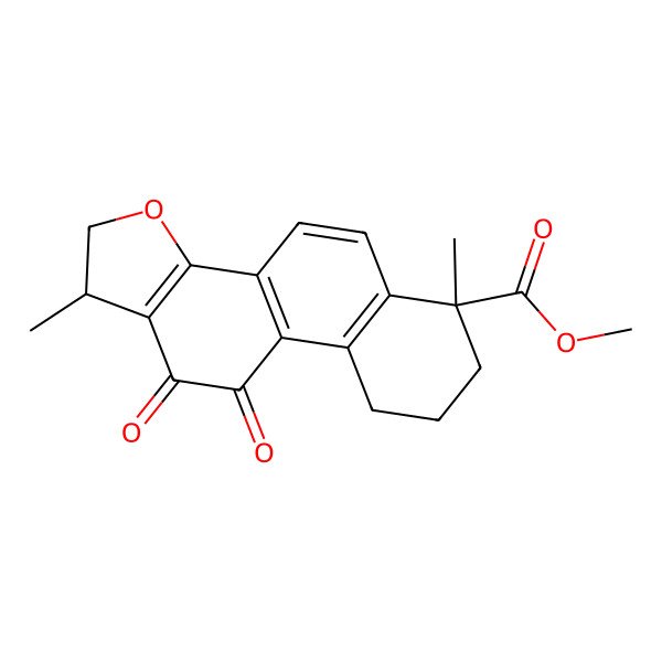 2D Structure of methyl (6S)-1,6-dimethyl-10,11-dioxo-2,7,8,9-tetrahydro-1H-naphtho[1,2-g][1]benzofuran-6-carboxylate