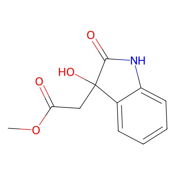 2D Structure of Methyl dioxindole-3-acetate