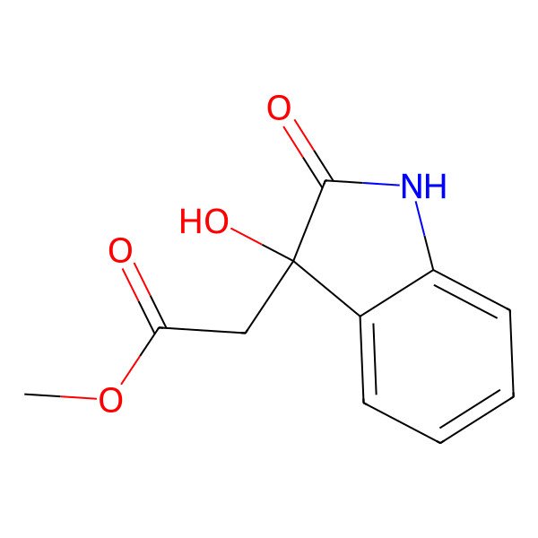 2D Structure of Methyl dioxindole-3-acetate 2D Structure of Methyl dioxindole-3-acetate